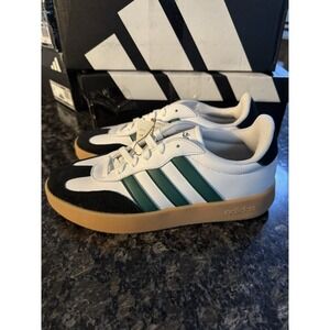 Adidas BARREDA Men's Shoes White Black Green JR1323 Sneakers Mens Sz 6.5 Lady 8